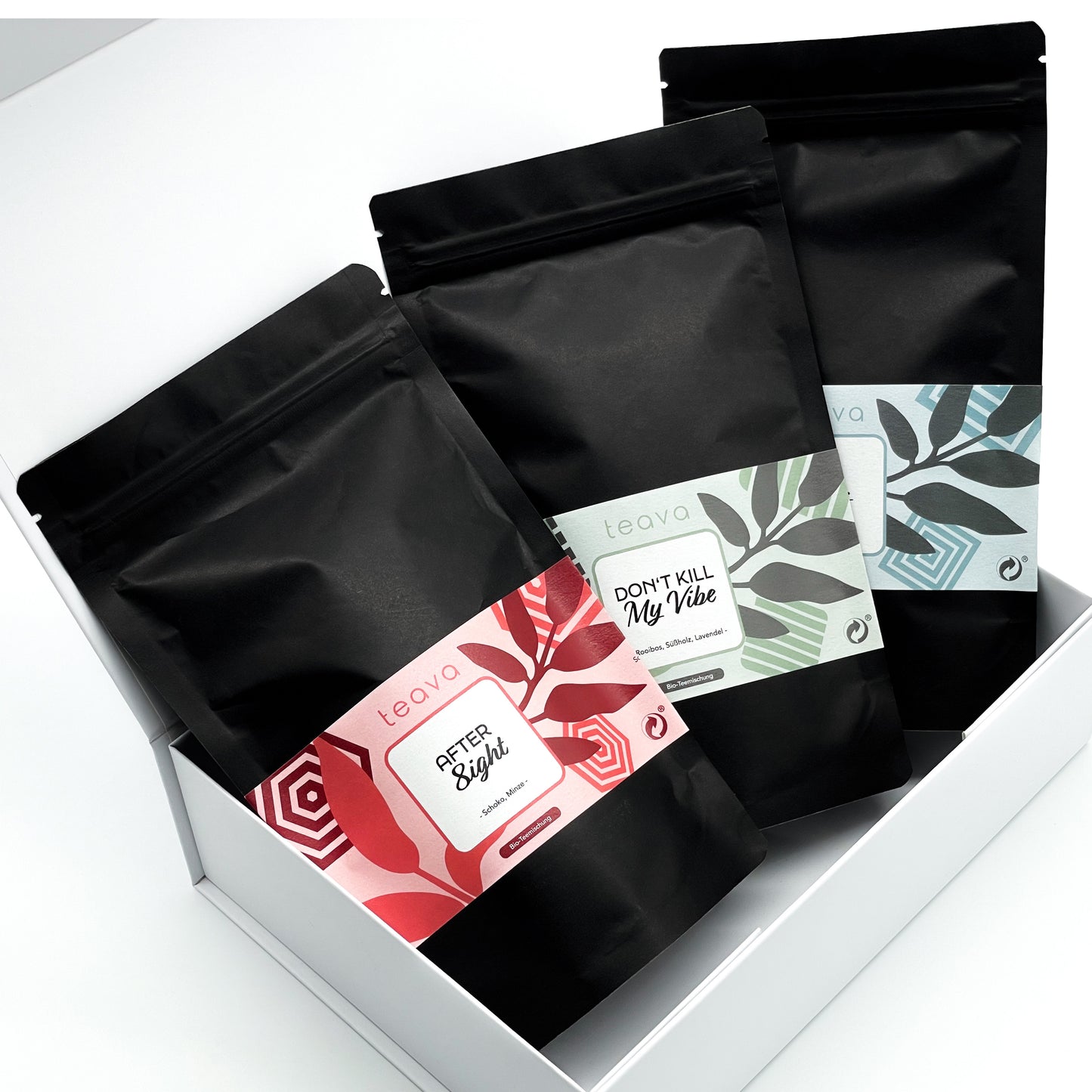 Premium-Geschenkbox mit 3 Bio-Teemischungen