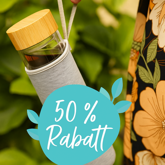 Glasflasche mit Teesieb – ideal für Deinen Tea2Go